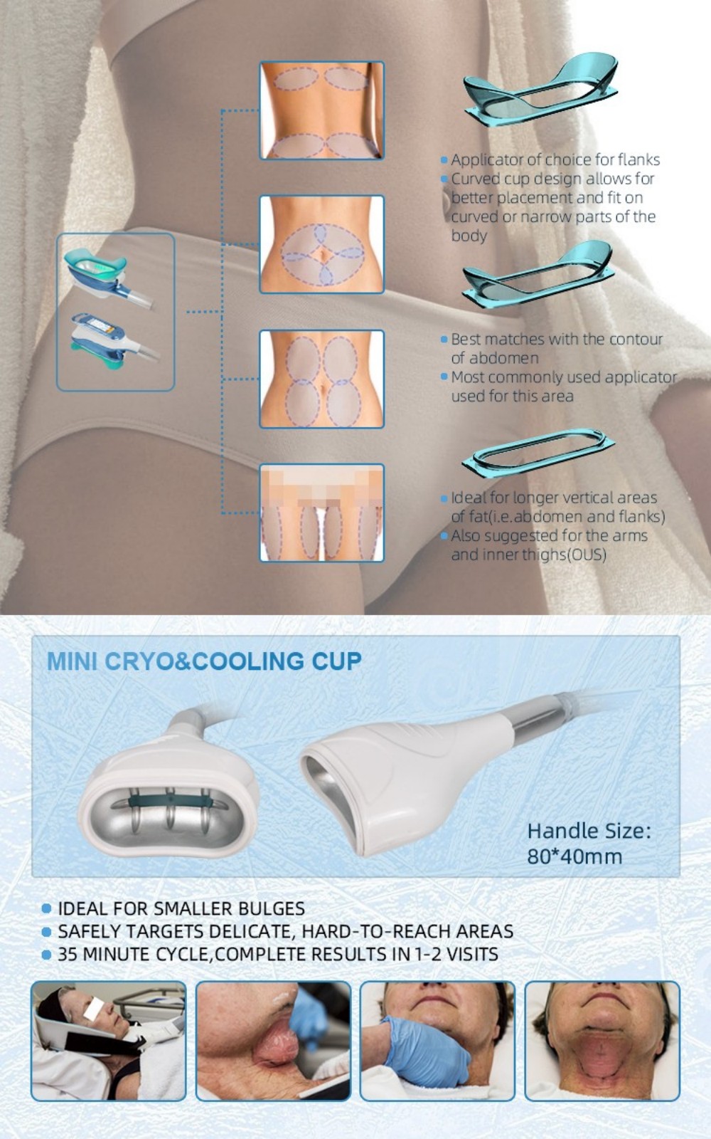 360° Cryotherapy Machine with 8 Changeable Cryo Cups