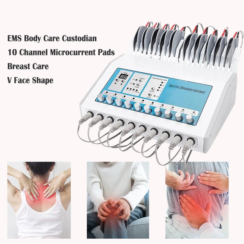 Bio Microcurrent Therapy Machine 10 Channel EMS Massager