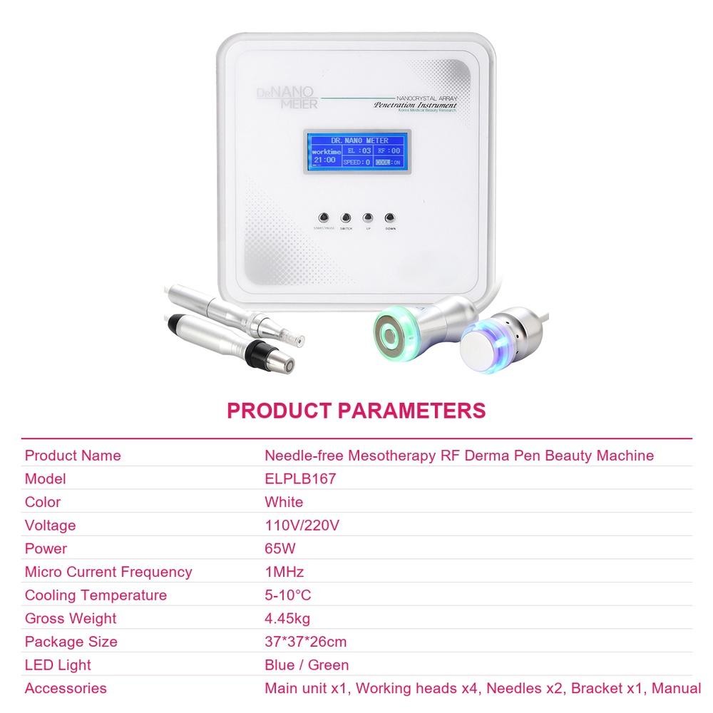 Needle Free Mesotherapy Machine 4 in 1 RF Skin Care