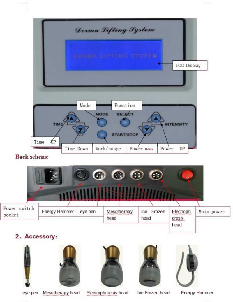 Needle Free Mesotherapy Machine 5 in 1 Anti Aging