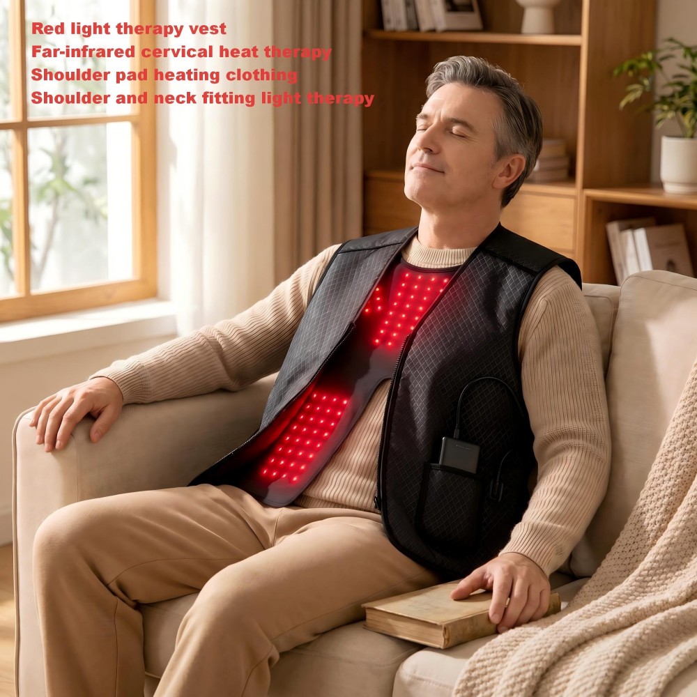 Red Light Therapy Vest 650nm 850nm for Shoulder Pain
