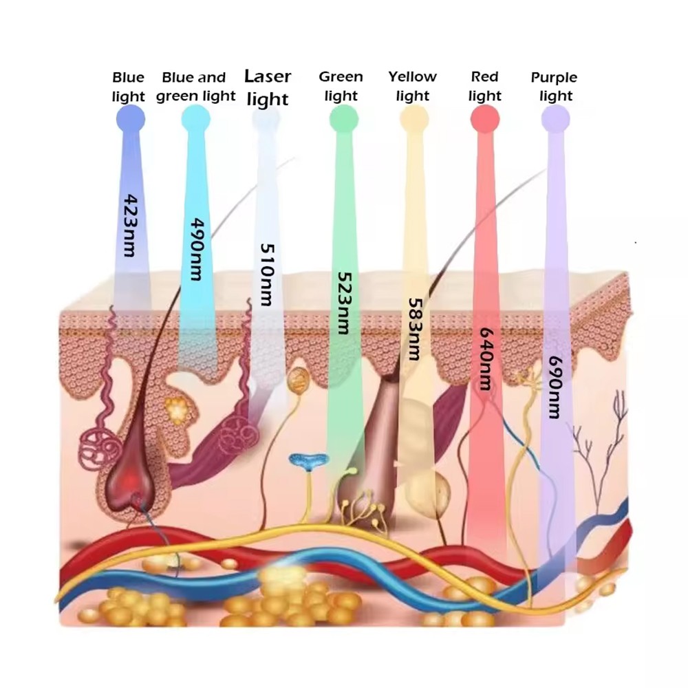 7 Color LED Light Therapy Machine for Skin Rejuvenation