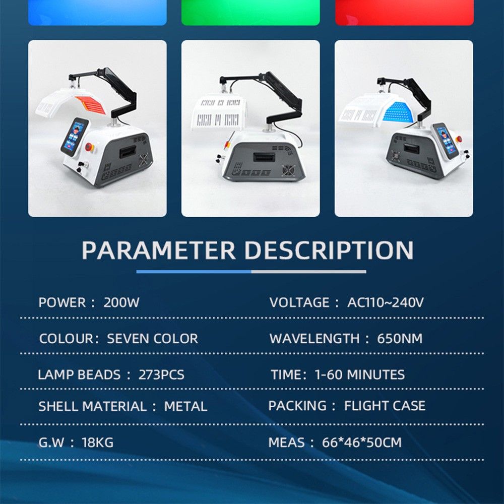 LED Photon Therapy Machine 7 Color PDT Skin Rejuvenation