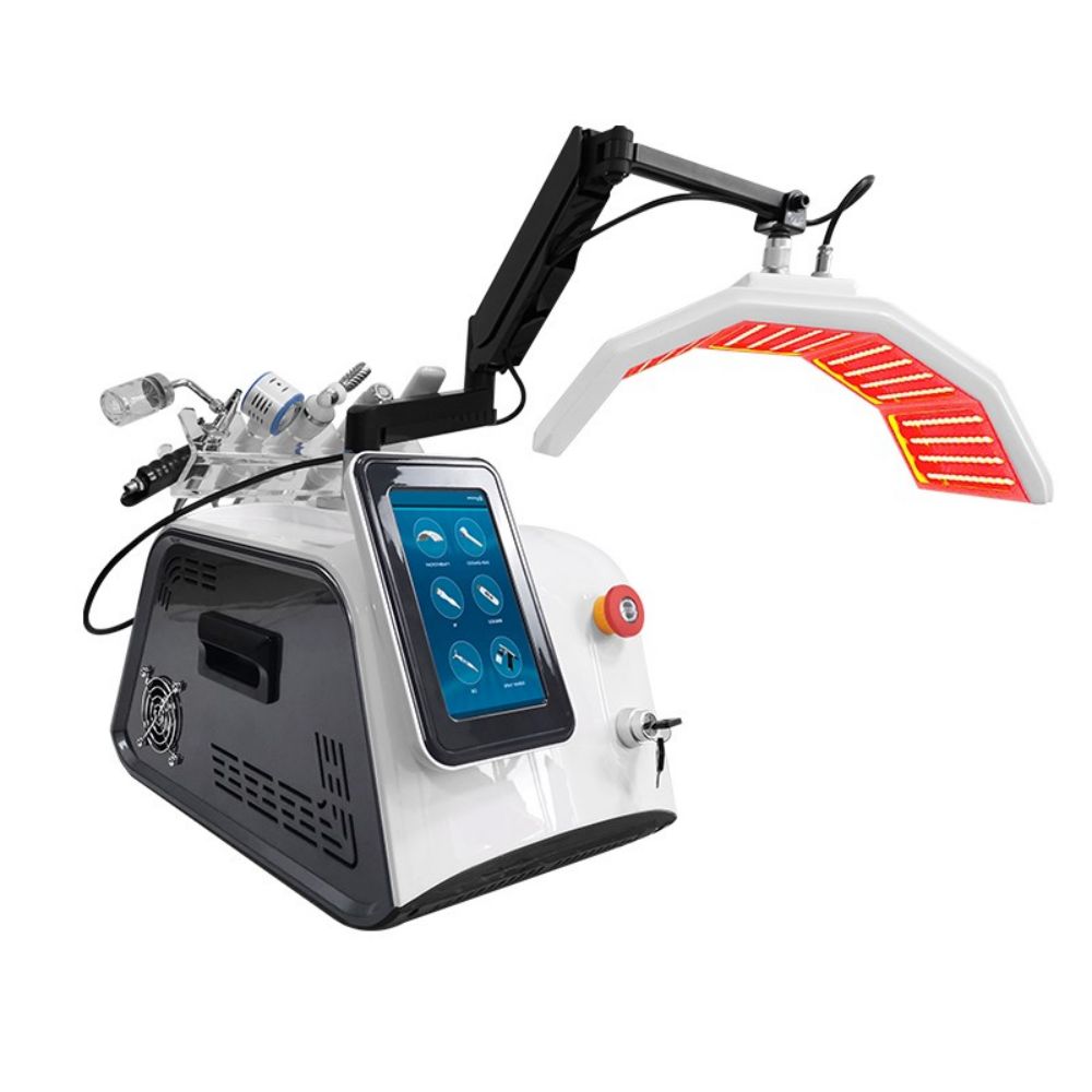 6 in 1 PDT Light Therapy Machine with BIO RF Scrubber