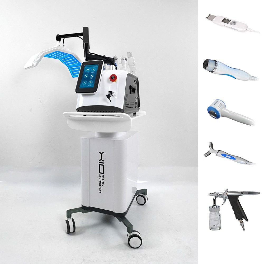 6 in 1 PDT Light Therapy Machine with BIO RF Scrubber