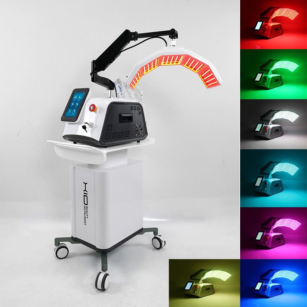 6 in 1 PDT Light Therapy Machine with BIO RF Scrubber
