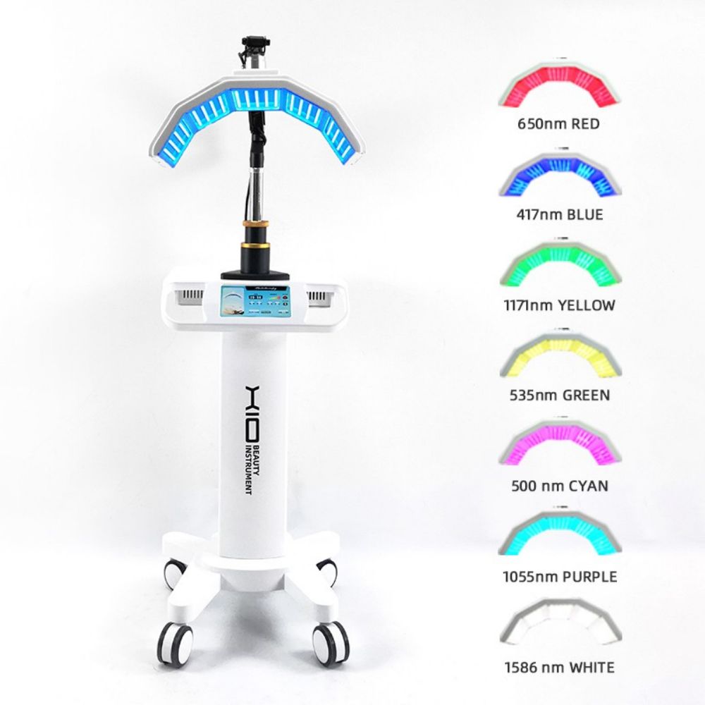 LED Light Therapy Machine with Trolley for Salon Treatments