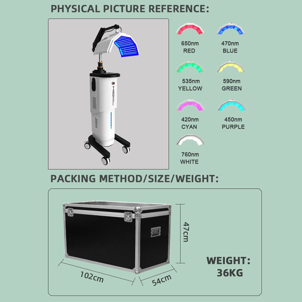 Vertical LED PDT Photon Therapy Machine for Clinics